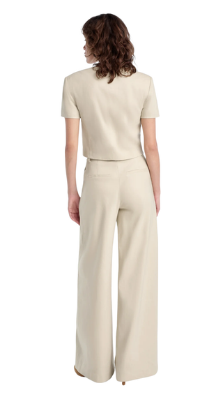 The Mayfair Linen Top - Light Khaki