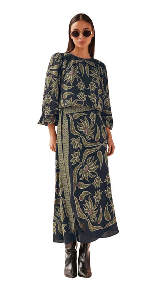 Nalini Wrap Skirt - Alexia Onyx