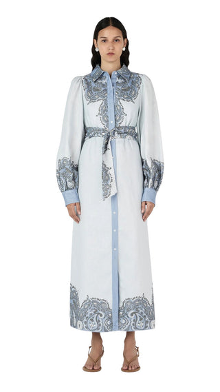 Esme Shirt Dress - Bluebird