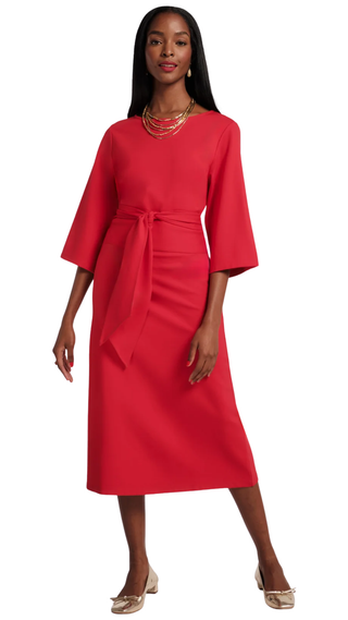 Whitney Wrap Dress, Red