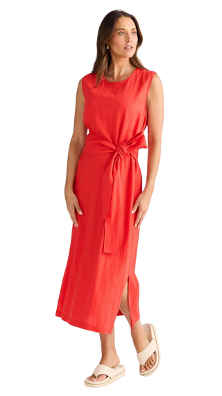 Turning Point Dress - Poppy Red