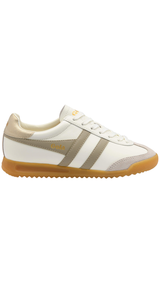 Women's Torpedo Leather Sneakers, Off White/Bone/Gold