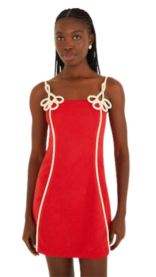 Red Sleeveless Mini Dress