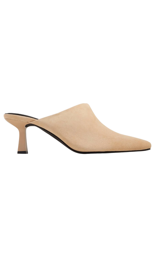Chelsea Heel - Nude Suede