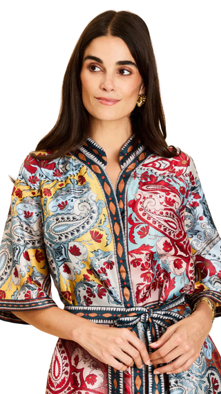Aracati Mini Dress, Venetian Patchwork