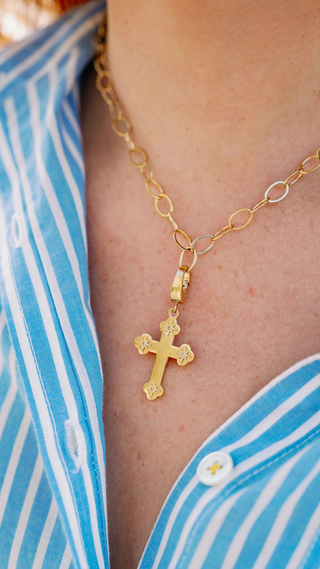 Budded Cross Charm