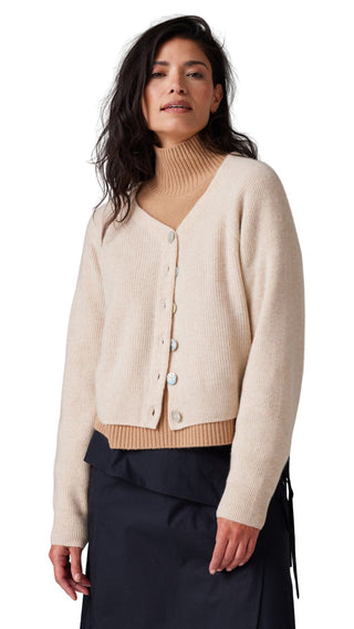 Semara Raglan Cardigan - Malt Rice