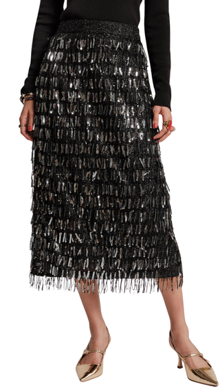 Shimmy Skirt, Black