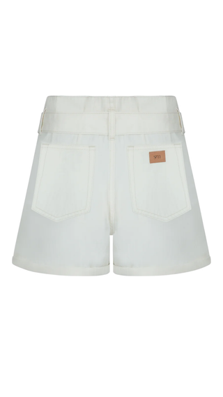 Maia Short - Herringbone Ecru
