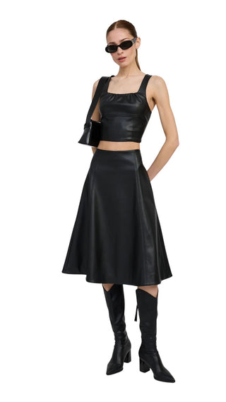 Nelly Midi Skirt - Black