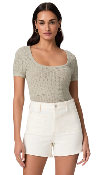 Dani Short w/Front Yoke + Stitch Through Pockets - Toasted Ecru