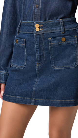 Janelle Skirt W/ Patch Pockets + Back Seams, Teatro