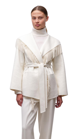 Rowen Fringe Jacket, Frost