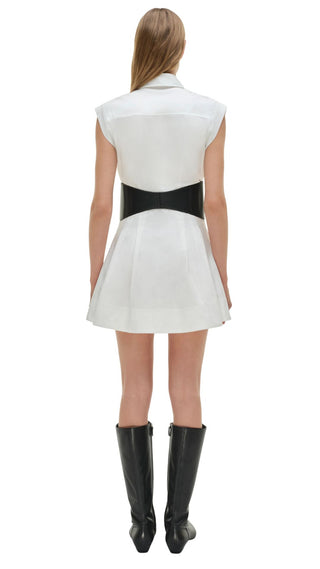 Adler S/L Belted Mini Dress