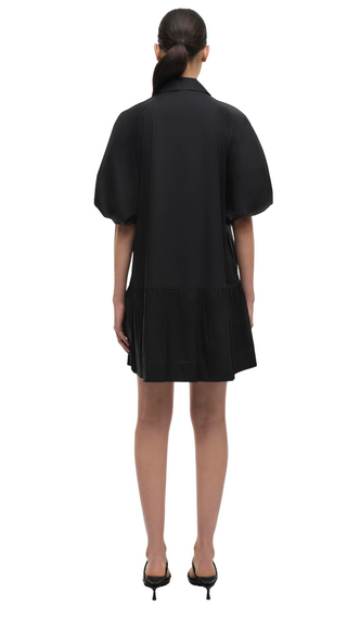 Crissy Cotton Poplin Dress - Black
