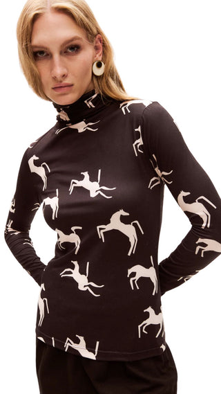 Sur Top - Black Cream