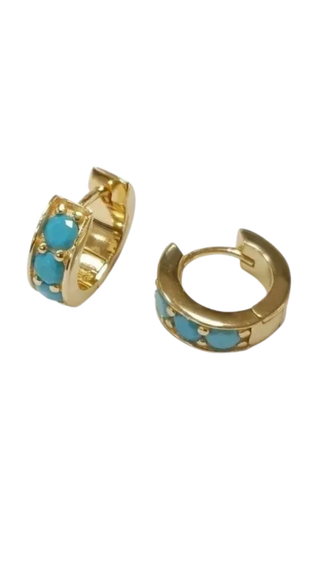 Wren Huggies Small- Turquoise/Gold