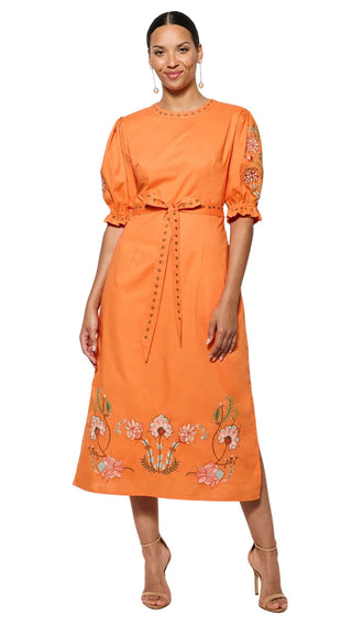 Pintada Dress - Orange