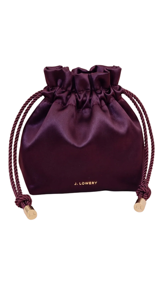 Satin Pouch - Plum