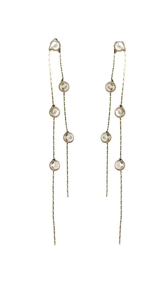 Gold and Crystal Minimalist Duster Drops
