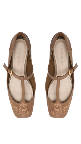 Rechillieu Flat Ballerina, Sand