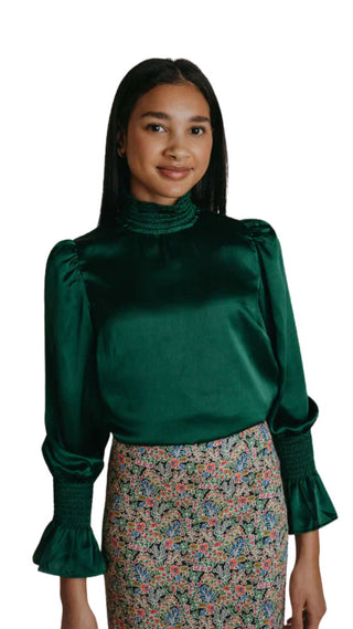 Heather Top - Hunter Green
