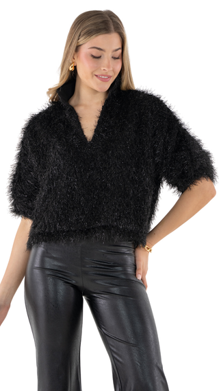 Estelle Top, Black Tie