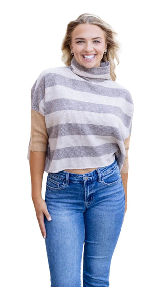 London Stripe Sweater - Beige Multi