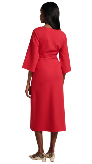 Whitney Wrap Dress, Red