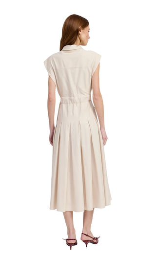 Quince Midi Shirt dress - Ecru
