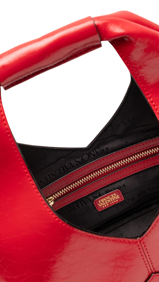 Crescent Tote Crinkled Leather - Red