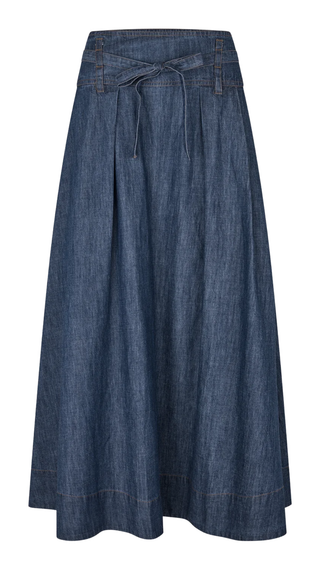 Evana Denim Skirt, Blue Denim