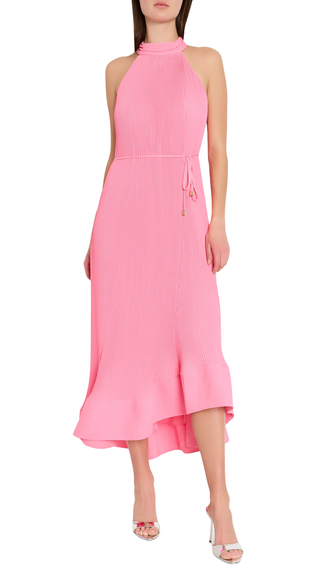 Nalani Pleated Midi Dress - Pink