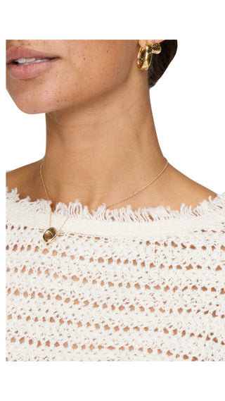Simi Fringe Pullover - Natural