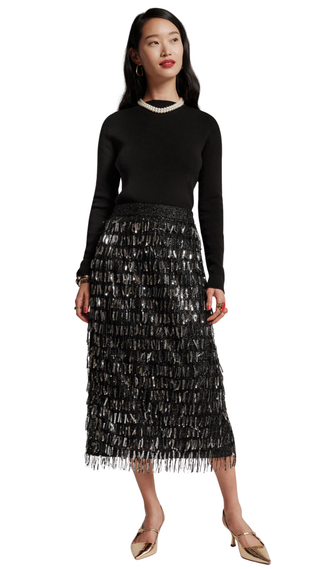 Shimmy Skirt, Black