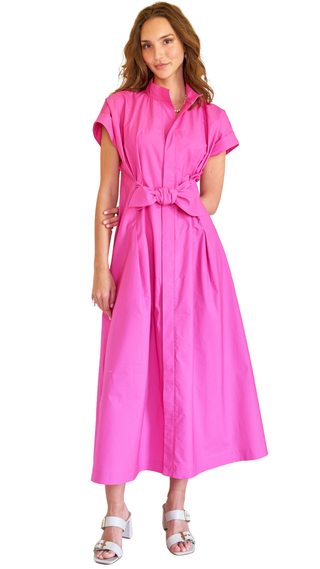 Long Rocky Dress Typewriter Cloth - Fuchsia