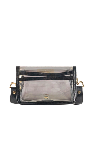 Petite Red Les Touches Clear Stadium Bag with Bulldog