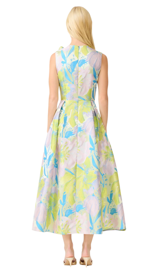 Rhea A Line Midi Dress - Floral Multi