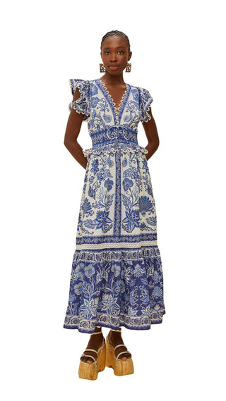 Shell Garden Off-White Maxi Dress - Garden Off-White