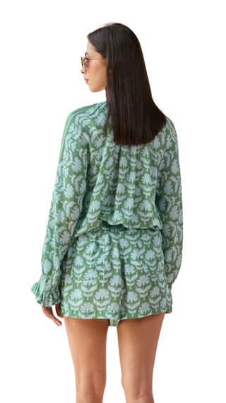 Riviera Blouse - Marlie Matcha