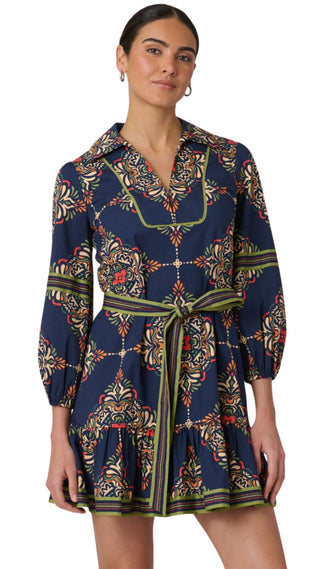 Evans Dress - Navy Multi