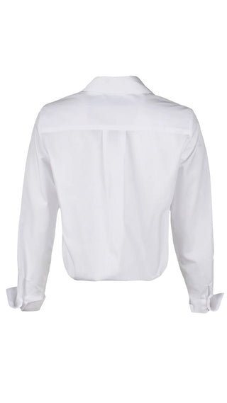 Moxie Shirt Solid Silky Poplin - White