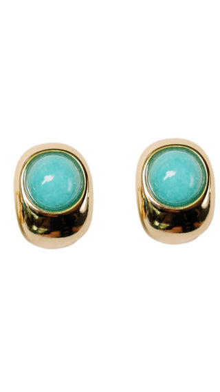 Turquoise Huggie Mini Hoop Earrings