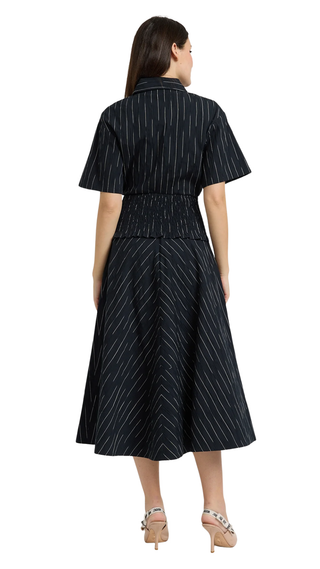 Tricia Midi Skirt, Black Ivory