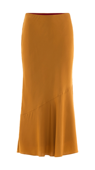 Bias Midi Skirt, Pecan