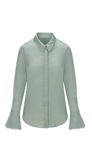 Soraya Shirt, Aqua Grey