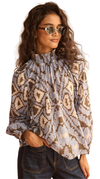 Brooke Blouse, Bailey Slate