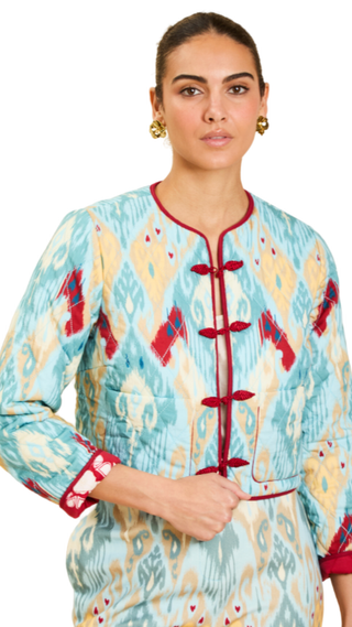 Este Convertible Quilted Jacket, Windsor Ikat