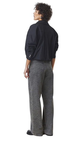 Robin Carbone Jeans Grey/Black Cheetah