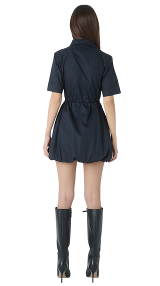 Ashley Cotton Shirt Dress - Black